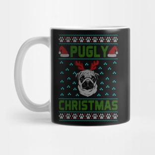 Funny Pug - Pugly Christmas Mug